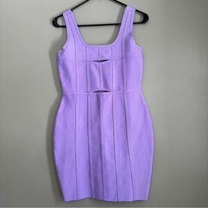 Lavender bandage bodycon mini dress from Fashion Nova 💜